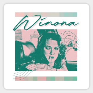 Winona Ryder  • • 1990s Aesthetic Design Sticker